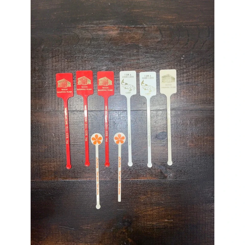 Vintage Swizzle Sticks Lot Cocktail Stirrers Caesars Palace San‎ Francisco